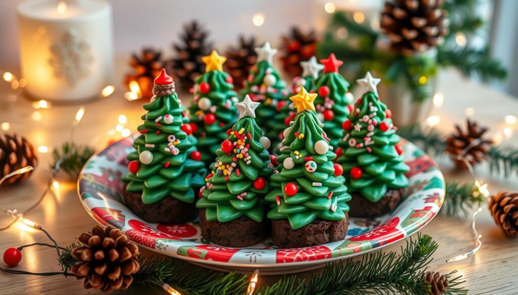 Christmas Tree Brownies