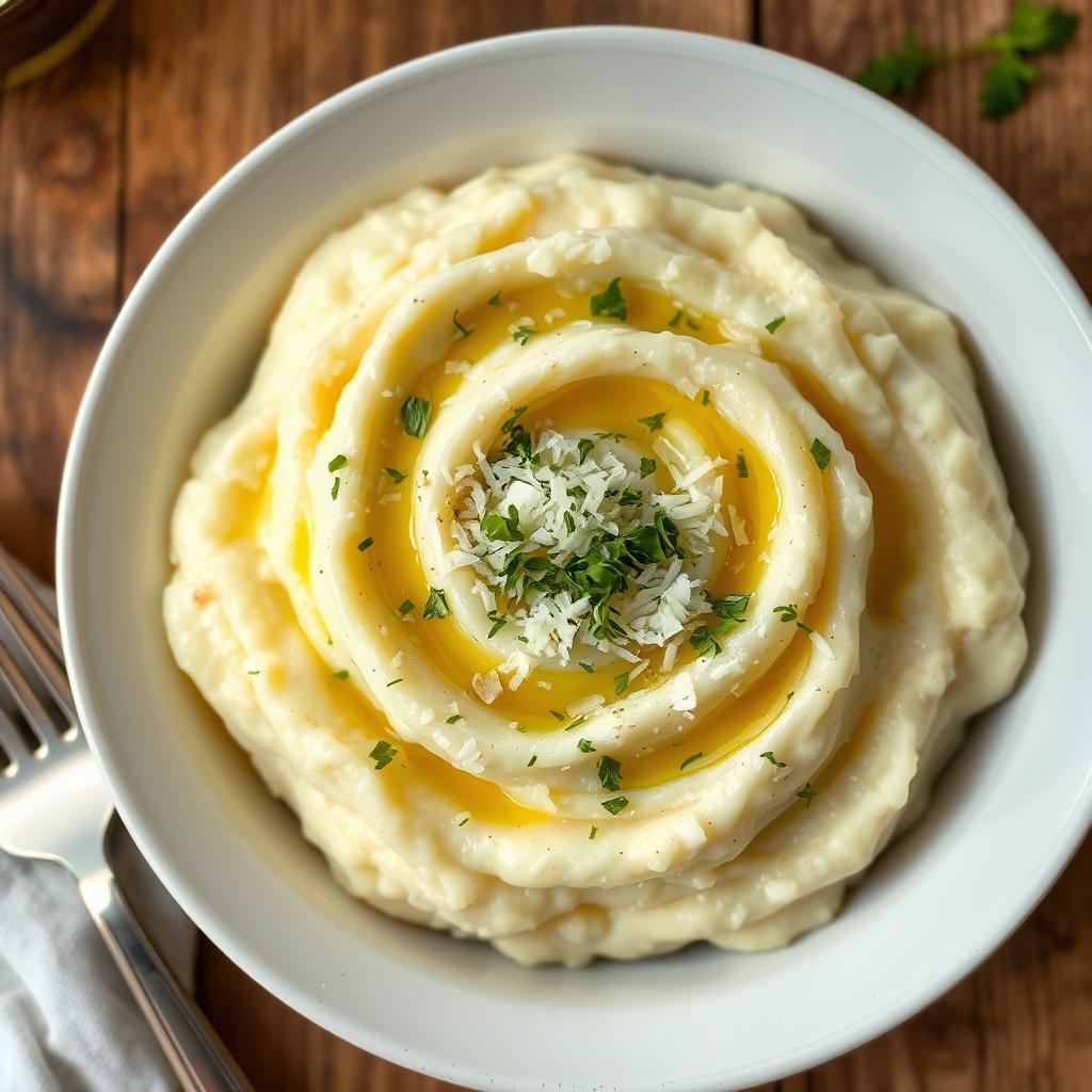 Garlic Parmesan Mashed Potatoes