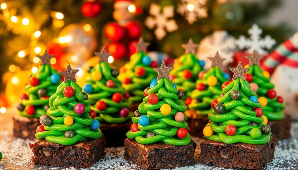 christmas tree brownies