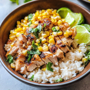 Street Corn Chicken Rice Bowl Recipe